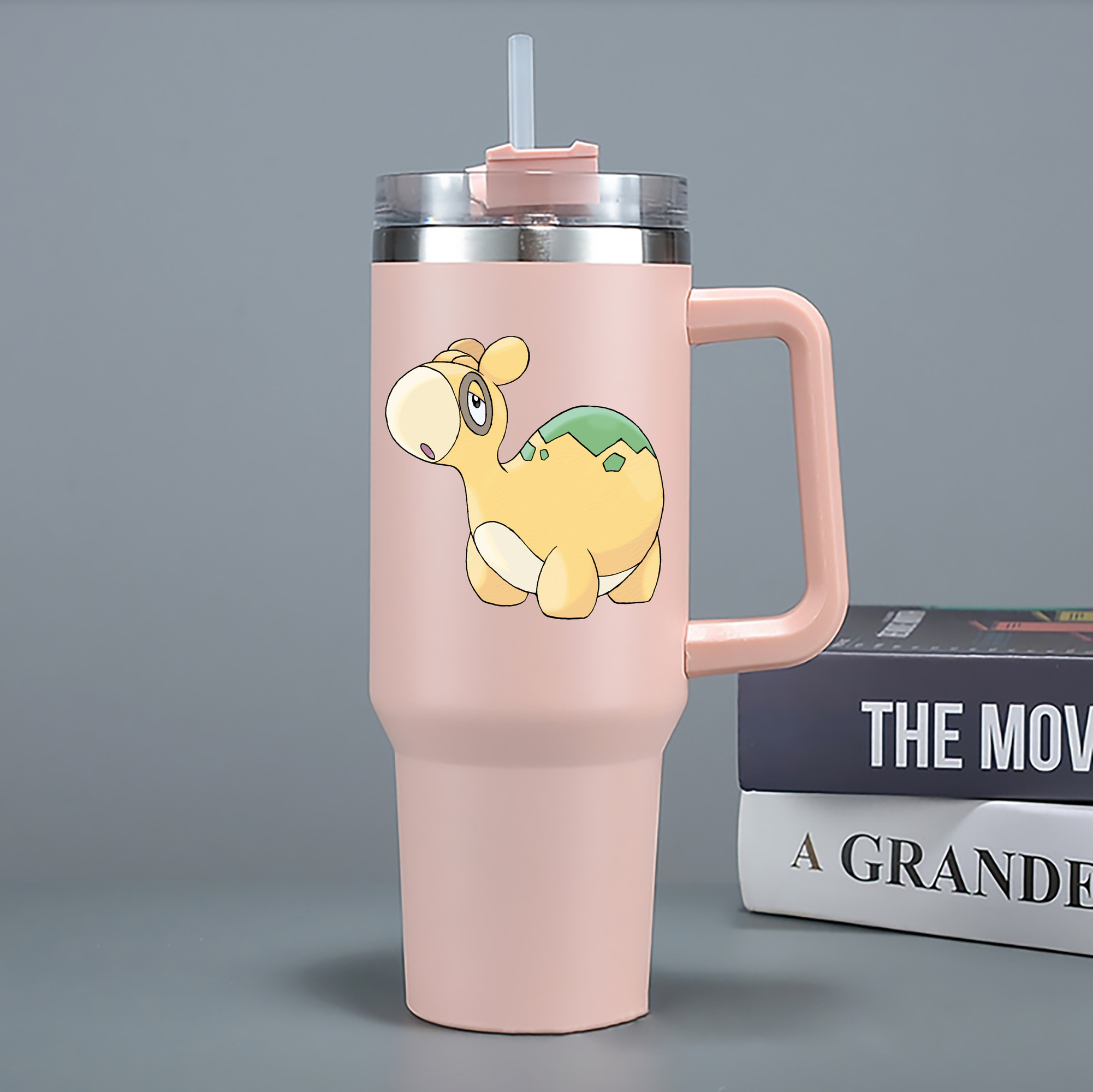 （画像用） ポケットモンスター Pokémon 1200mL車用タンブラー - クリスタルステッカー（プラスチックストロー付き）